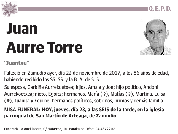 Juan Aurre Torre