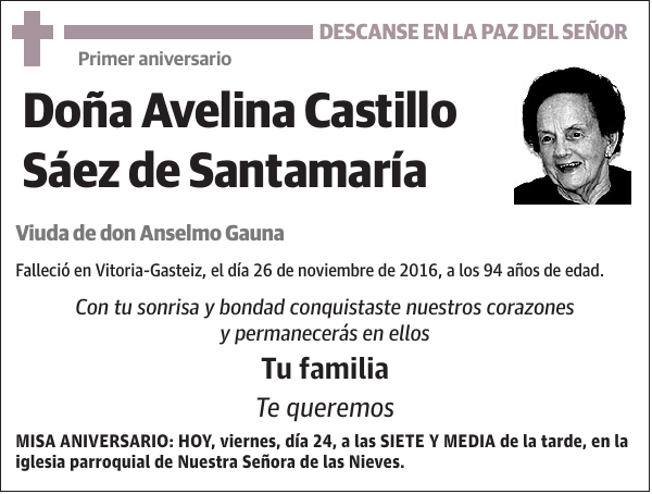 Avelina Castillo Sáez de Santamaría