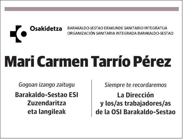 Mari Carmen Tarrío Pérez