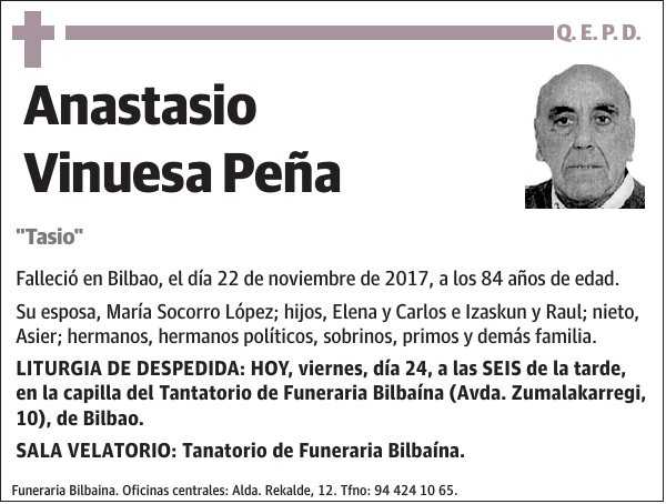 Anastasio Vinuesa Peña