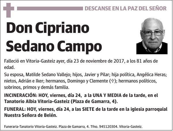 Cipriano Sedano Campo