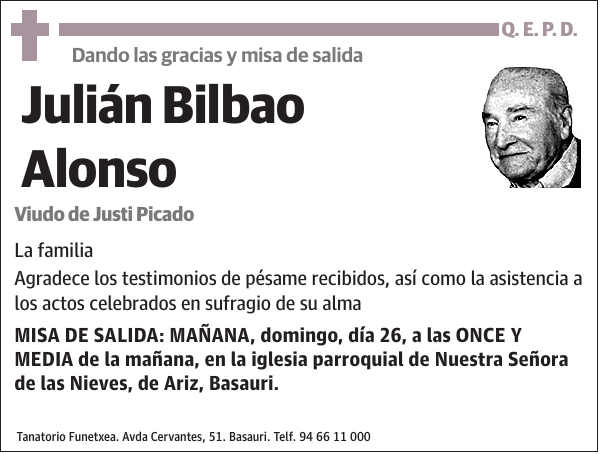 Julián Bilbao Alonso