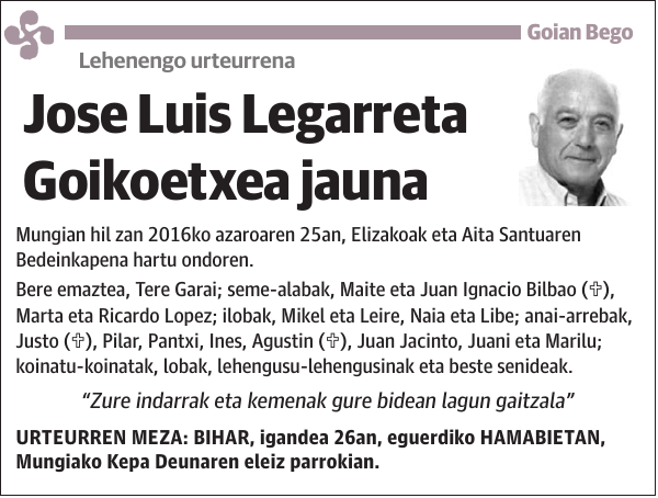 Jose Luis Legarreta Goikoetxea