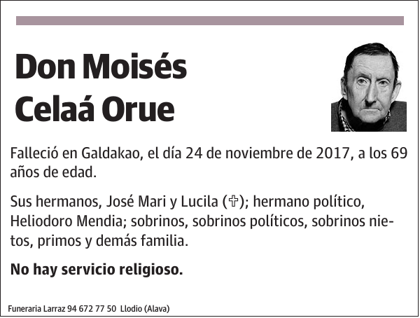 Moisés Celaá Orue