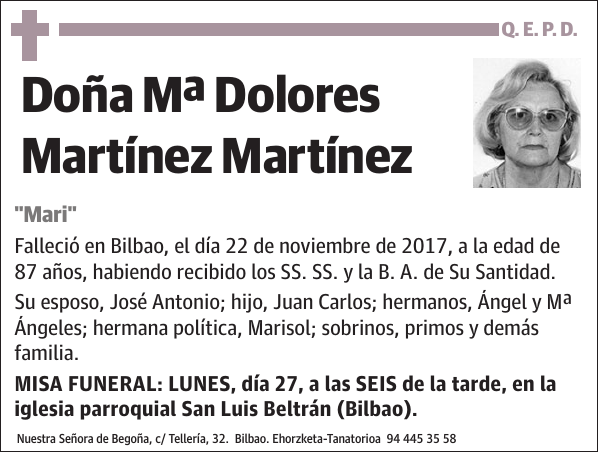 Mª Dolores Martínez Martínez