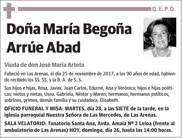 María Begoña Arrúe Abad