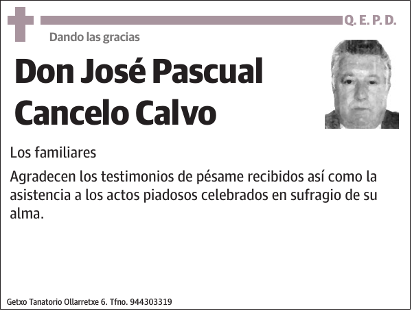 José Pascual Cancelo Calvo