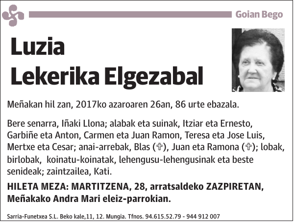 Luzia Lekerika Elgezabal