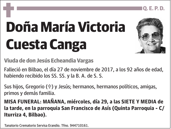 María Victoria Cuesta Canga