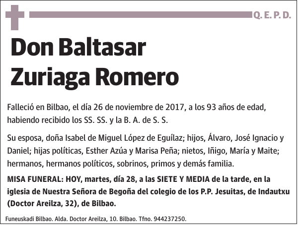 Baltasar Zuriaga Romero