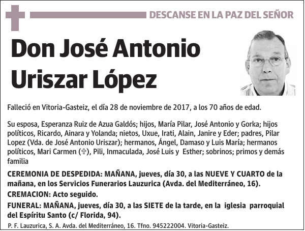 José Antonio Uriszar López