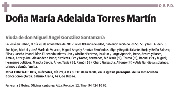 María Adelaida Torres Martín