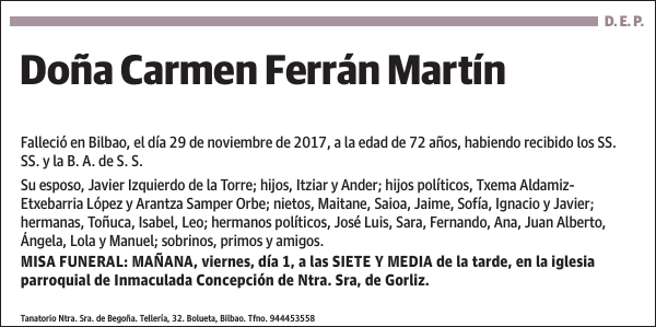 Carmen Ferrán Martín