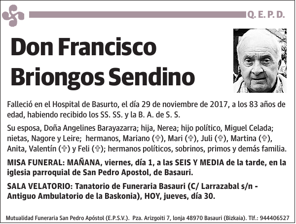 Francisco Briongos Sendino