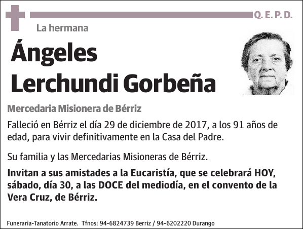 Ángeles Lerchundi Gorbeña