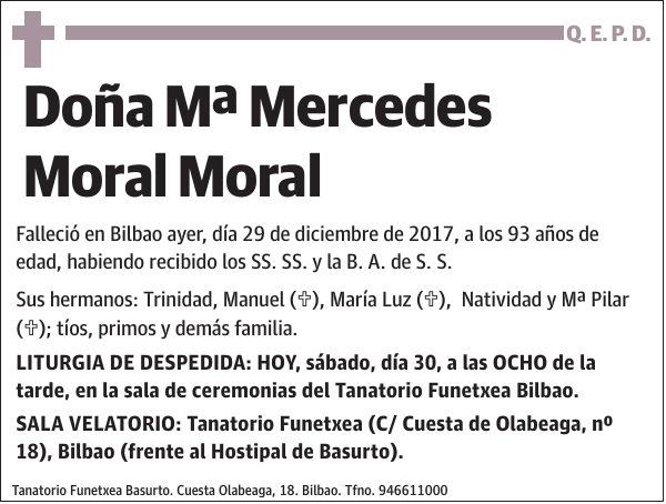 Mª Mercedes Moral Moral