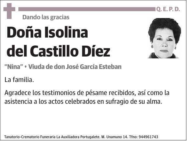 Isolina del Castillo Díez