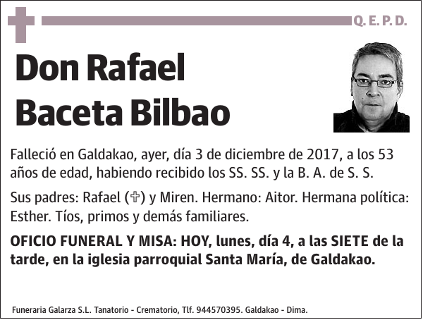 Rafael Baceta Bilbao