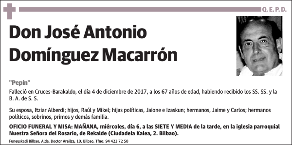 José Antonio Domínguez Macarrón