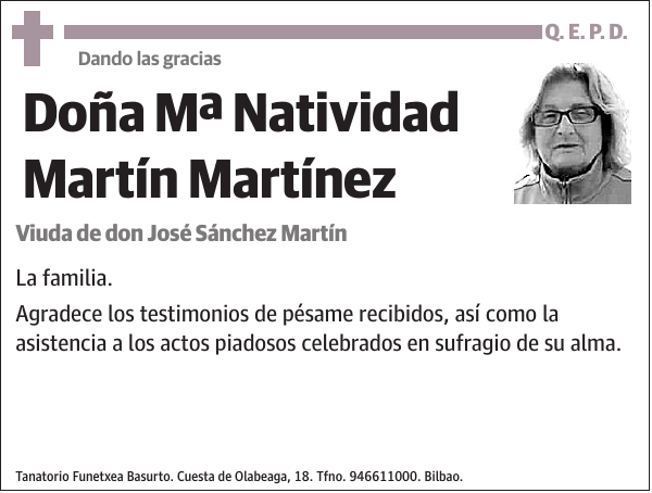 Mª Natividad Martín Martínez