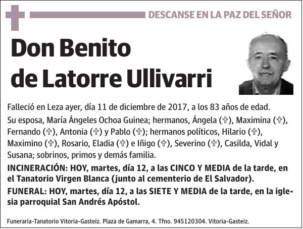 Benito de Latorre Ullivarri