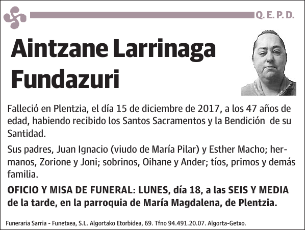 Aintzane Larrinaga Fundazuri