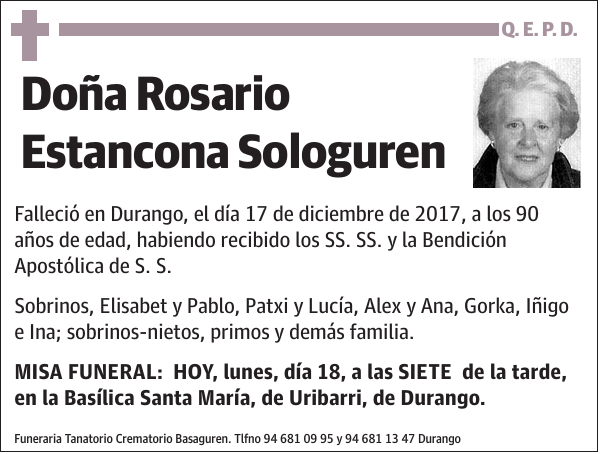 Rosario Estancona Sologuren