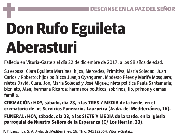 Rufo Eguileta Aberasturi