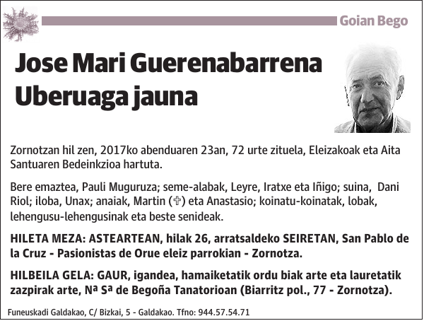 Jose Mari Guerenabarrena Uberuaga