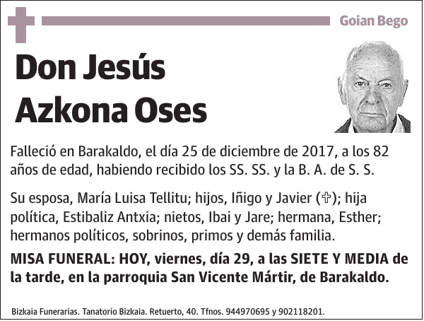 Jesús Azkona Oses