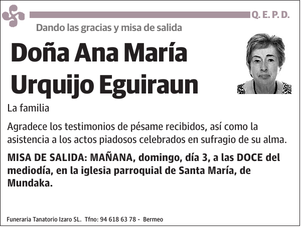 Ana María Urquijo Eguiraun