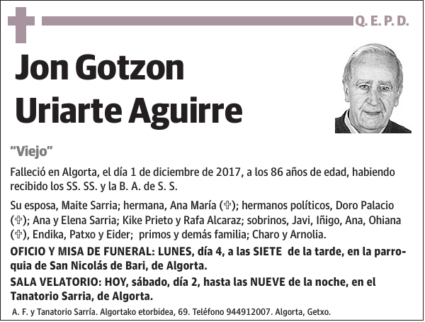 Jon Gotzon Uriarte Aguirre