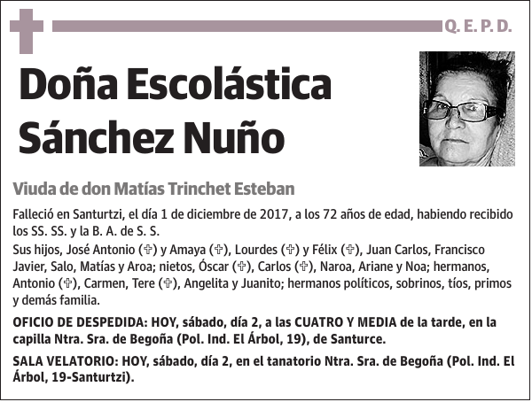 Escolástica Sánchez Nuño