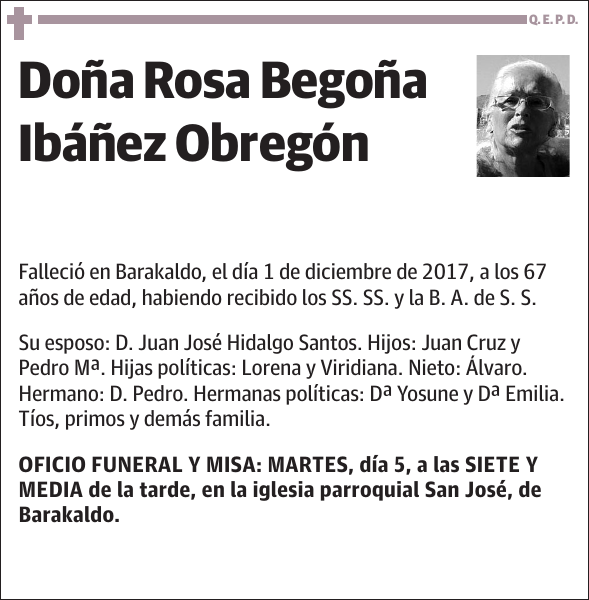 Rosa Begoña Ibáñez Obregón