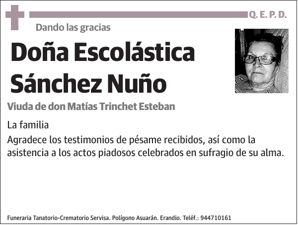 Escolástica Sánchez Nuño