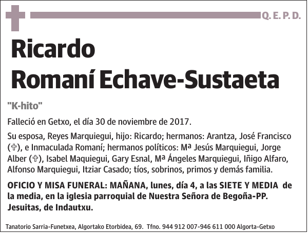 Ricardo Romaní Echave-Sustaeta