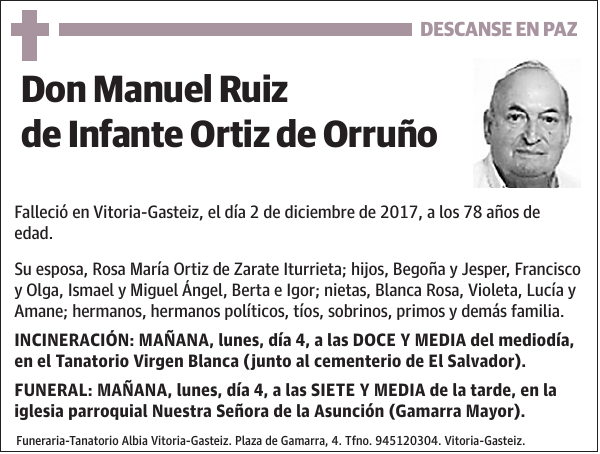 Manuel Ruiz de Infante Ortiz de Orruño