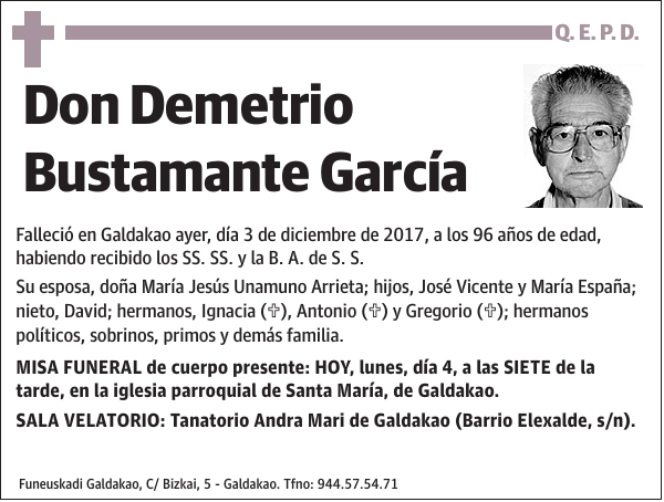 Demetrio Bustamante García