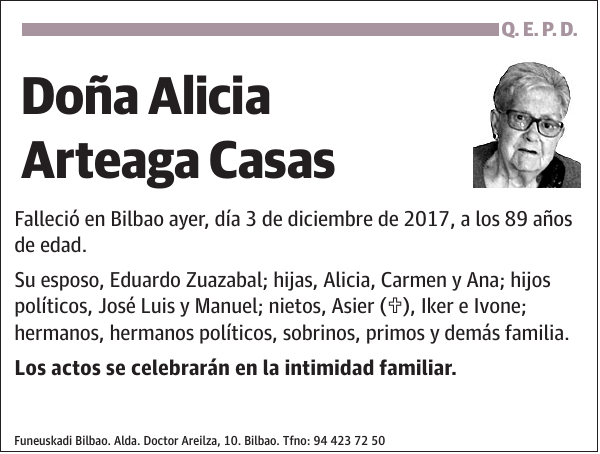 Alicia Arteaga Casas