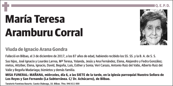 María Teresa Aramburu Corral