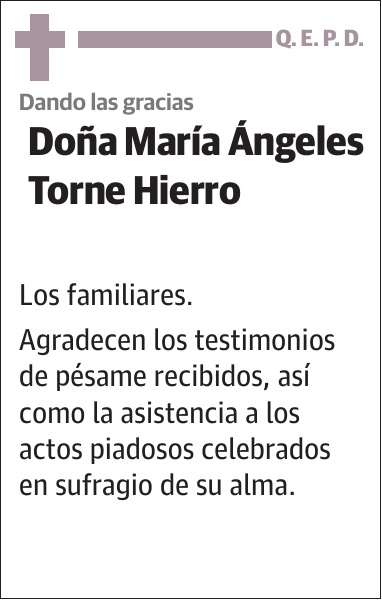 María Ángeles Torne Hierro