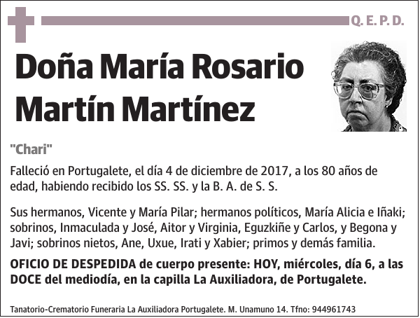 María Rosario Martín Martínez