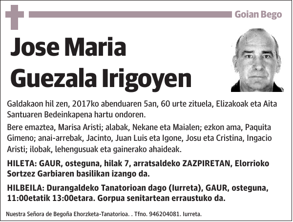 Jose Maria Guezala Irigoyen