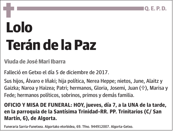 Lolo Terán de la Paz