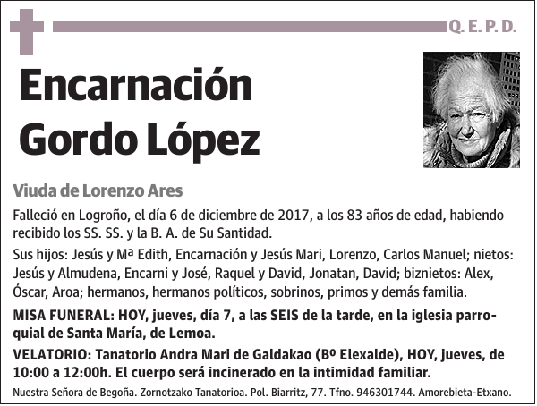 Encarnación Gordo López