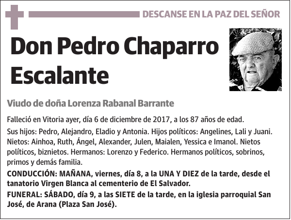 Pedro Chaparro Escalante