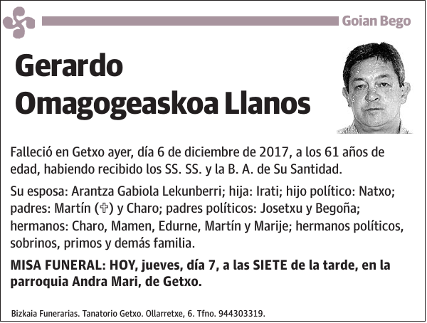 Gerardo Omagogeaskoa Llanos