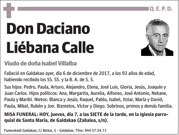 Daciano Liébana Calle