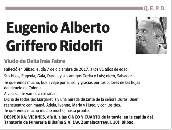 Eugenio Alberto Griffero Ridolfi