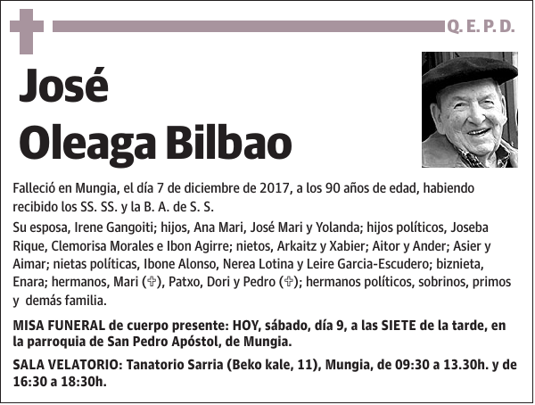 José Oleaga Bilbao